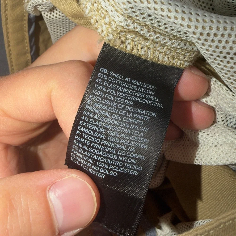 The North Face Mens Paramount Active Pants Khaki Tan Hiking Outdoor 30 NF0A3FZD